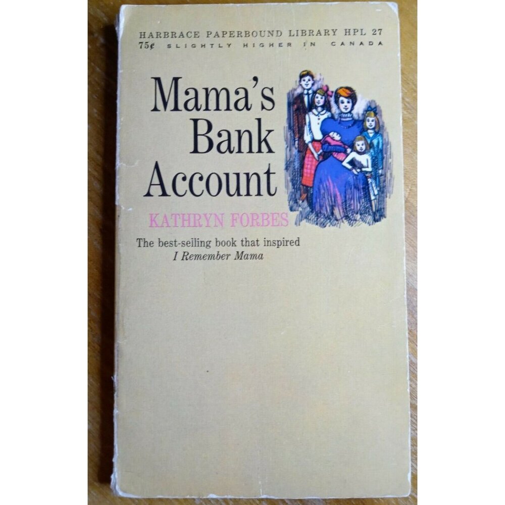 Mama's Bank Account Book by Kathryn Forbes Paperback Traditional Family Nostagia